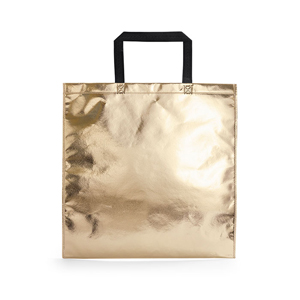 Shopper in tessuto non tessuto laminato cangiante cm 44x45 POZNAN MKT5938 - Oro