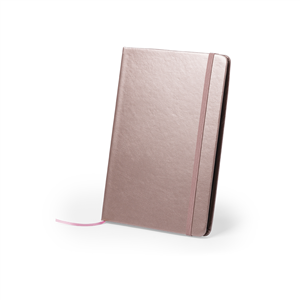Taccuino con elastico e copertina in poliuretano in formato A5 BODLEY MKT5939 - Rosa