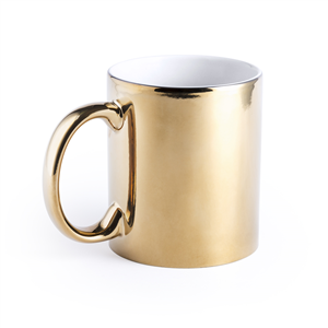 Tazza mug personalizzata in ceramica metallizzata 350 ml RENKUR MKT5984 - Oro