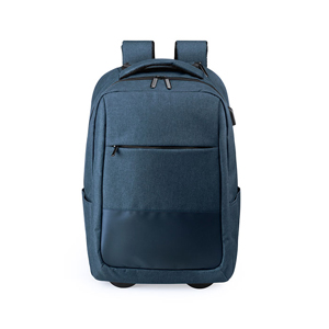 Zaino porta pc per 15 pollici con trolley HALTRIX MKT6047 - Blu Navy