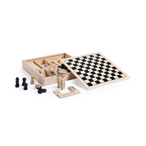 Set 4 giochi da tavolo XIGRAL MKT6113 - Neutro