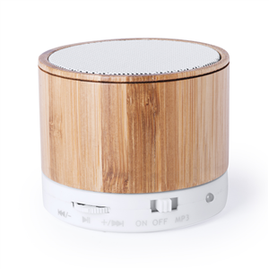 Speaker wireless personalizzato in bamboo KALTUN MKT6143 - Neutro