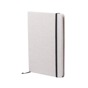 Quaderno personalizzato con copertina in cotone in formato A5 TELMAK MKT6159 - Nero