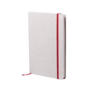 Quaderno personalizzato con copertina in cotone in formato A5 TELMAK MKT6159 - Rosso