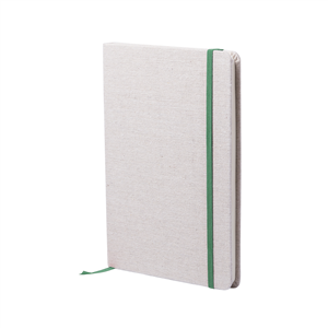 Quaderno personalizzato con copertina in cotone in formato A5 TELMAK MKT6159 - Verde