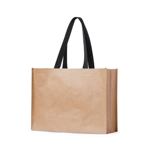 Shopper ecologica in carta craft riciclata cm 40x30,5x15,5 KOLSAR MKT6175 - Neutro