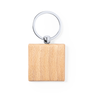 Portachiavi promozionale in legno PELTON MKT6204 - Quadrato