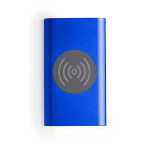 Power bank wireless da 4000 mAh in alluminio TIKUR MKT6263 - Blu