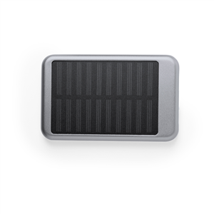 Powerbank solari in alluminio da 4000 mAh RUDDER MKT6307 - Platino