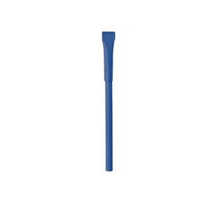 Penna a sfera ecologica in cartone riciclato VALVEK MKT6321 - Blu