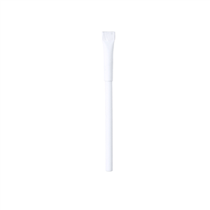 Penna a sfera ecologica in cartone riciclato VALVEK MKT6321 - Bianco