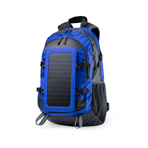 Zaino sport con caricabatterie solare e porta usb RASMUX MKT6329 - Blu