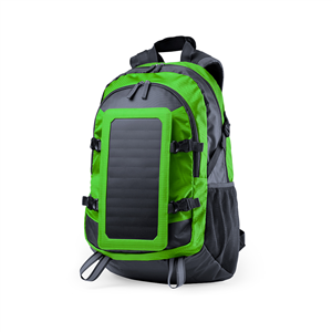 Zaino sport con caricabatterie solare e porta usb RASMUX MKT6329 - Verde