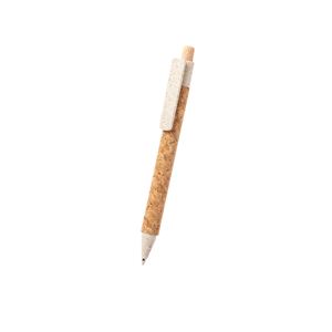 Penna ecologica in sughero e paglia di grano CLOVER MKT6332 - Naturale