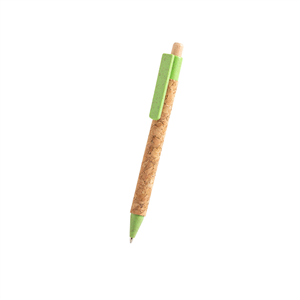 Penna ecologica in sughero e paglia di grano CLOVER MKT6332 - Verde