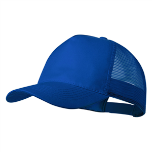 Cappellino rap in poliestere CLIPAK MKT6337 - Blu