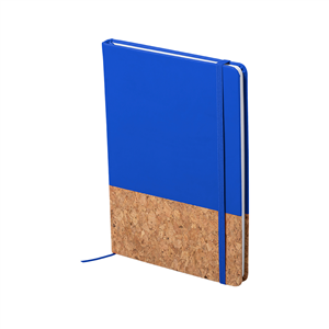 Quaderno personalizzato con copertina in sughero in formato A5 BLUSTER MKT6338 - Blu