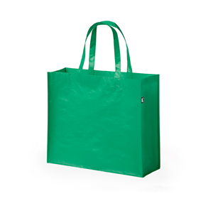 Shopper ecologica in rpet laminato cm 42x35 KAISO MKT6341 - Verde