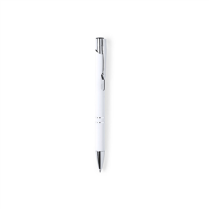 Penna a sfera in alluminio ZROMEN MKT6366 - Bianco
