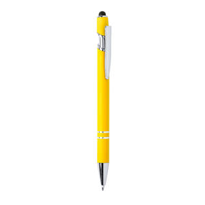 Penna in alluminio con touch screen LEKOR MKT6367 - Giallo