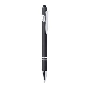 Penna in alluminio con touch screen LEKOR MKT6367 - Nero