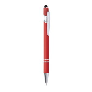 Penna in alluminio con touch screen LEKOR MKT6367 - Rosso