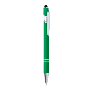 Penna in alluminio con touch screen LEKOR MKT6367 - Verde