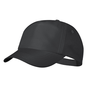 Cappellino baseball personalizzato in rpet 5 pannelli KEINFAX MKT6420 - Nero