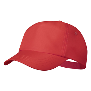 Cappellino baseball personalizzato in rpet 5 pannelli KEINFAX MKT6420 - Rosso