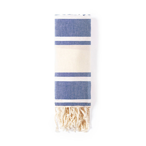 Telo fouta in cotone organico cm 180x90 YISTAL MKT6427 - Blu