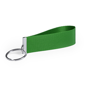 Portachiavi personalizzati in nastro TOFIN MKT6488 - Verde