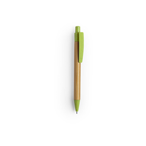 Penna bamboo e paglia di grano personalizzabile SYDOR MKT6495 - Verde