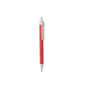 Penna personalizzabile in cartone riciclato e paglia di grano SALCEN MKT6496 - Rosso