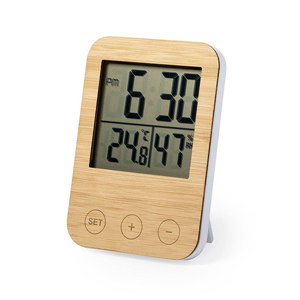 Stazione meteorologica in bamboo HELEIN MKT6516 - Neutro