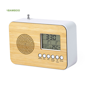 Radio in bamboo TULAX MKT6517 - Neutro