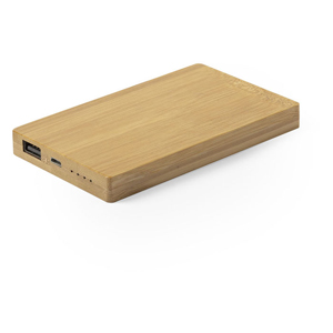 Power bank 5000mAh in bamboo NIPAX MKT6523 - Neutro