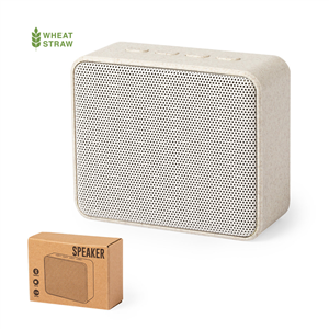 Altoparlante Bluetooth personalizzato in paglia di grano DADIL MKT6541 - Naturale