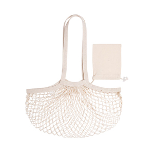 Borsa a rete pieghevole in cotone NACRY MKT6577 - Naturale