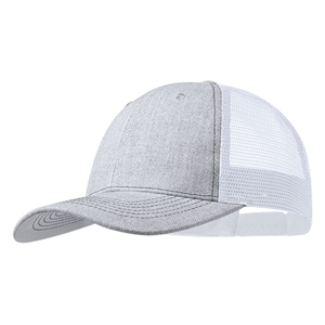 Cappellino rap in poliestere DANIX MKT6618 - Bianco