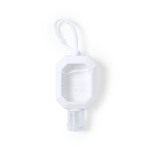 Gel Idroalcolico da 30 ml in dispenser in silicone FLAIX MKT6719 - Bianco
