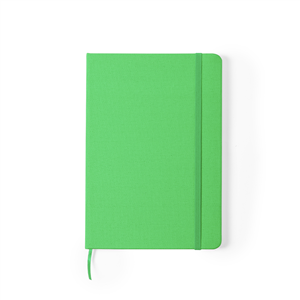 Quaderno personalizzato con elastico e copertina in rpet in formato A5 MEIVAX MKT6722 - Verde