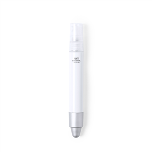 Penna personalizzabile antibatterica con spray 3ml FRUK MKT6723 - Bianco