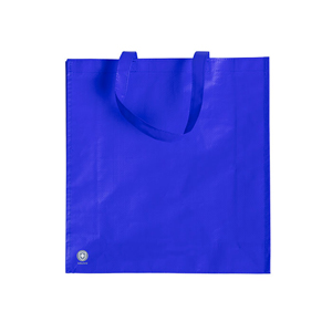 Shopper spesa personalizzata tessuto antibatterico cm 38x40x12 KIARAX MKT6767 - Blu