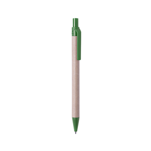 Penna a sfera in cartone riciclato e PLA compostabile VATUM MKT6770 - Verde