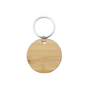 Portachiavi personalizzabile in bamboo SONEK MKT6809 - Cerchio