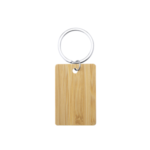 Portachiavi personalizzabile in bamboo SONEK MKT6809 - Rettangolo
