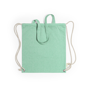 Zainetto sacca personalizzato in cotone riciclato con manici FENIN MKT6833 - Verde