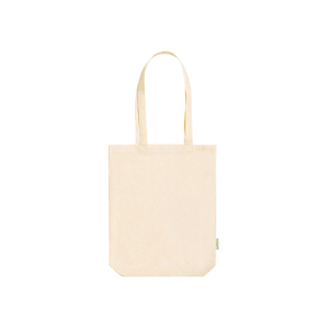 Shopper personalizzata in cotone organico 140gr cm 38x42x8 CASIM MKT6835 - Neutro