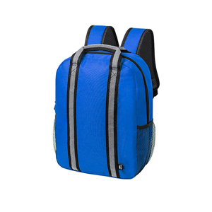 Zaino tempo libero in rpet con fasce riflettenti FABAX MKT6850 - Blu