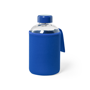 Bottiglia in vetro con guaina in neoprene 600 ml FLABER MKT6870 - Blu